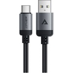 Дата кабель USB 2.0 AM to Type-C 1.2m 3.0A (18W) C20-04 aluminum alloy Black Acefast (6974316283782)