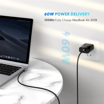 Дата кабель USB-C to USB-C 2.0m 60W US255 Black Gray Ugreen (50125)