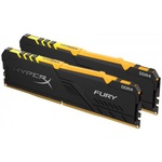 Модуль памяти для компьютера DDR4 16GB (2x8GB) 2666 MHz HyperX Fury Black RGB Kingston Fury (ex.HyperX) (HX426C16FB3AK2/16)