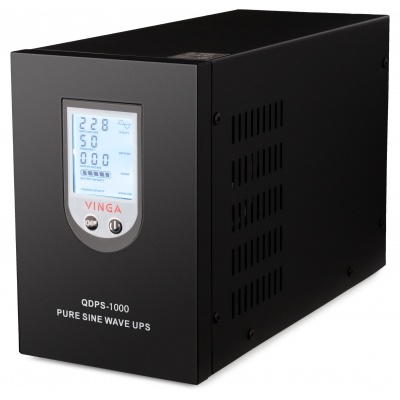 Источник бесперебойного питания Vinga QDPS-1000, 1000VA LCD (QDPS-1000)