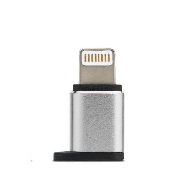 Переходник Visual MicroUSB to Lightning, silver Remax (RA-USB2-SILVER)