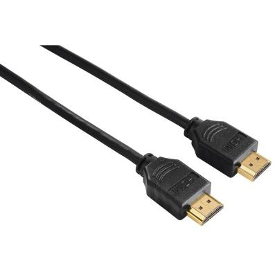 Кабель мультимедийный HDMI to HDMI 1.5m Black Ethernet Gold Hama (00205002)