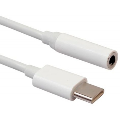 Перехідник Lapara USB Type-C Male - Audio AUX mini jack 3,5 mm Female (LA-Type-C-Audio-3.5mm white)