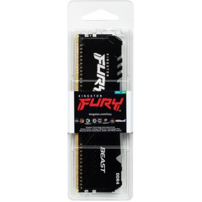 Модуль памяти для компьютера DDR4 16GB 3000 MHz FURY Beast RGB Kingston Fury (ex.HyperX) (KF430C16BBA/16)