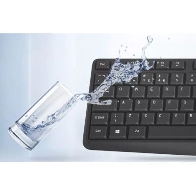 Клавіатура Canyon KB-W01 Water resistant Wireless UA Black (CNE-CKEYW01)