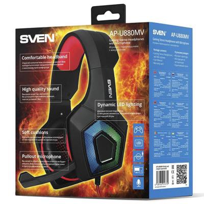 Наушники Sven AP-U880MV black-red