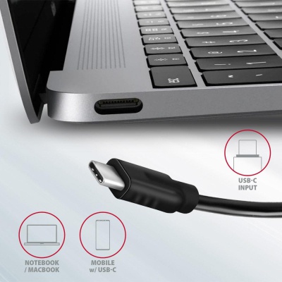 Концентратор AXAGON USB-C to 2xUSB-A + 2xUSB-C 10Gbps 0.13m gray (HMC-4G2)