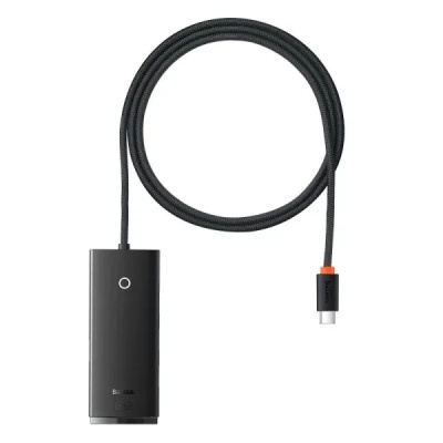 Концентратор Baseus USB-C to 4xUSB 3.0 1.0m black (WKQX030401)