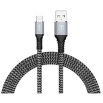 Дата кабель USB 2.0 AM to Type-C 1.0m Jagger T-C814 Grey T-Phox (T-C814 grey)