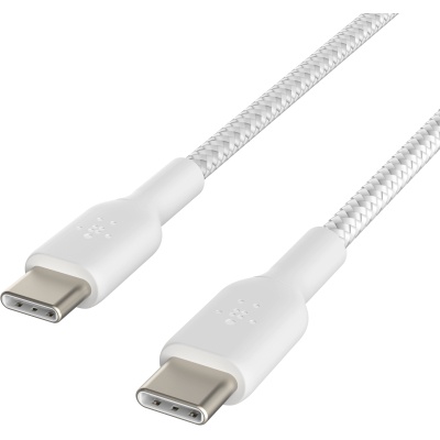 Дата кабель USB-C to USB-C 2.0m 60W White Belkin (CAB004BT2MWH)