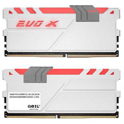 Модуль памяти для компьютера DDR4 32GB (2x16GB) 3000 MHz EVO X GEIL (GEXG432GB3000C16ADC)