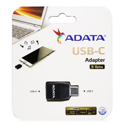 Переходник ADATA USB-C to USB-A 3.1 adapter (ACAF3PL-ADP-RBK)