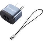 Перехідник USB-C M to Micro 5P F gray Essager (EZJMC-SRC0G)