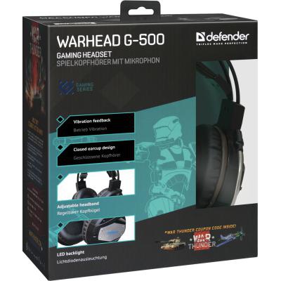 Наушники Defender Warhead G-500 Black (64150)