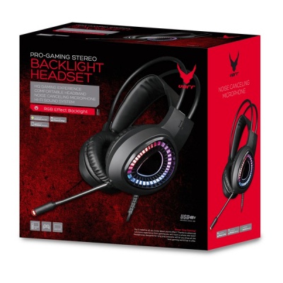 Наушники Varr Gaming VH8010 Headset Hi-Fi Stereo mic USB 7.1 RGB Black (VH8010)