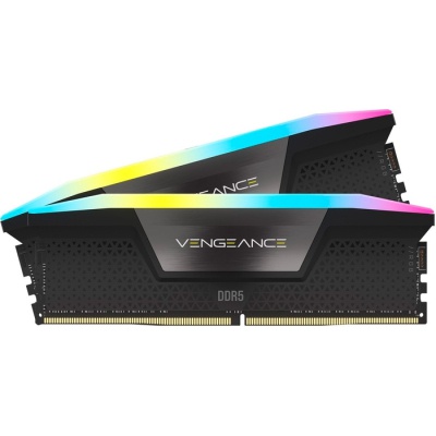 Модуль пам'яті для комп'ютера DDR5 32GB (2x16GB) 6000 MHz Vengeance RGB Black Corsair (CMH32GX5M2D6000C36)