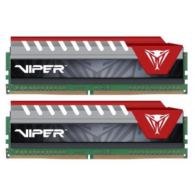 Модуль памяти для компьютера DDR4 16GB (2x8GB) 2400 MHz Viper Elite Red Patriot (PVE416G240C5KRD)