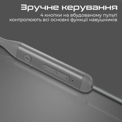 Навушники Promate ANC Velcon Grey (velcon.grey)