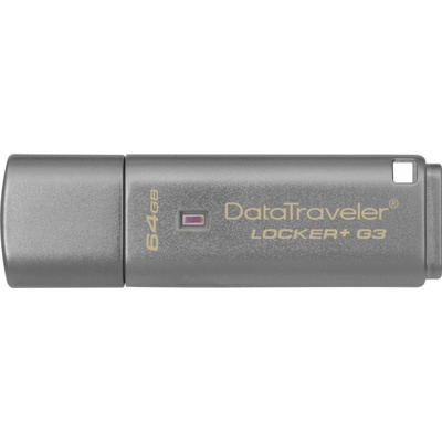 USB флеш накопитель Kingston 64Gb DataTraveler Locker+ G3 USB 3.0 (DTLPG3/64GB)