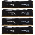 Модуль памяти для компьютера DDR4 32GB (4x8GB) 2400 MHz Savage Blak Kingston (HX424C12SB2K4/32)