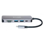 Концентратор D-Link DUB-2325 2xUSB3.0, 1xUSB TypeC, 1xSD, 1x-microSD, USB TypeC (DUB-2325)