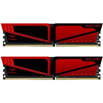 Модуль памяти для компьютера DDR4 32GB (2x16GB) 3200 MHz Team T-Force Vulcan Red Team (TLRED432G3200HC16CDC01)