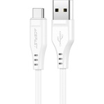 Дата кабель USB 2.0 AM to Type-C 1.2m 3.0A TPE C3-04 White Acefast (6974316280873)