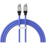 Дата кабель USB-C to USB-C 1.0m CoolPlay Fast Charging 100W blue Baseus (CAKW000203)