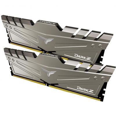 Модуль памяти для компьютера DDR4 16GB (2x8GB) 3200 MHz T-Force Dark Z Gray Team (TDZGD416G3200HC16CDC01)