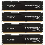Модуль памяти для компьютера DDR4 32GB (4x8GB) 2933 MHz HyperX FURY Black Kingston (HX429C17FB2K4/32)