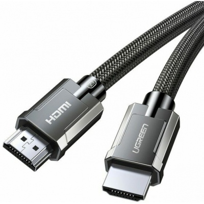Кабель мультимедийный HDMI to HDMI 2.0m 8K Round with Braided HD135 (Gray) Ugreen (70321)
