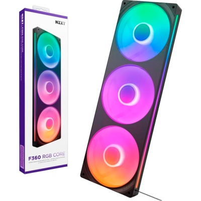 Кулер до корпусу NZXT F360 RGB Core Fan (Single Frame) - Black (RF-U36HF-B1)