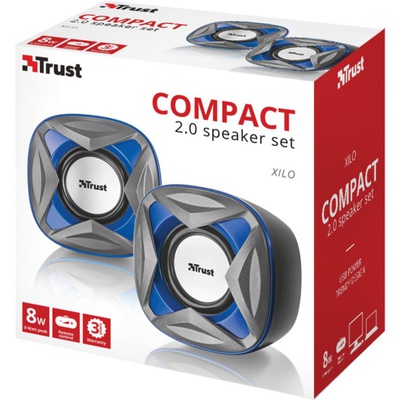 Акустическая система Trust Xilo Compact 2.0 Speaker Set blue (21182)