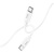 Дата кабель USB-C to USB-C 1.0m Magic silicone PD 60W X87 white HOCO (6931474783264)