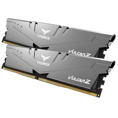 Модуль памяти для компьютера DDR4 16GB (2x8GB) 2666 MHz T-Force Vulcan Z Gray Team (TLZGD416G2666HC18HDC01)