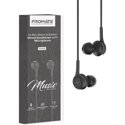 Навушники Promate Duet Black (duet.black)