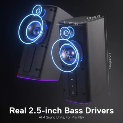 Акустична система Redragon Connie GS814 RGB Bluetooth Black (71987)