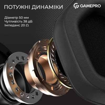 Навушники GamePro Genesis Hunter White (HS1350W)