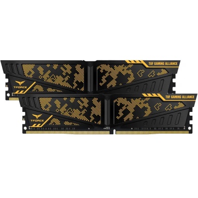 Модуль пам'яті для комп'ютера DDR4 16GB (2x8GB) 3200 MHz Vulcan TUF Yellow Team (TLTYD416G3200HC16CDC01)