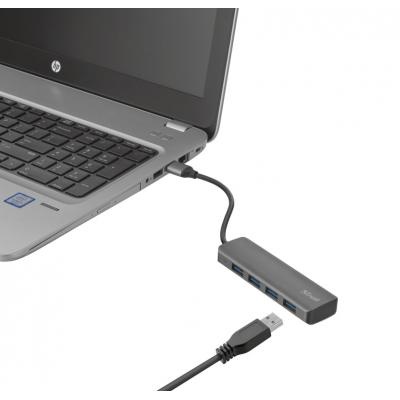 Концентратор Trust Halyx 4-Port USB-A 3.2 ALUMINIUM (23327_TRUST)