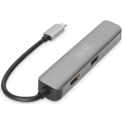 Концентратор Digitus Travel USB-C 5 Port (DA-70891)