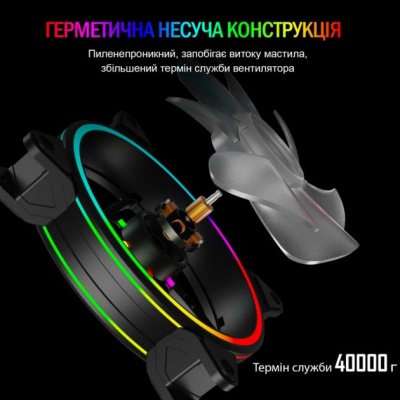 Кулер для корпуса Zezzio ZF-120 ARGB