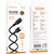 Дата кабель USB 2.0 AM to Lightning 1.0m Lenny silicone BX113 black BOROFONE (6941991115394)