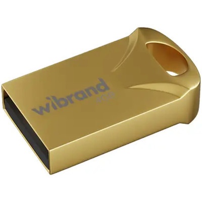 USB флеш накопичувач Wibrand 4GB Hawk Gold USB 2.0 (WI2.0/HA4M1G)