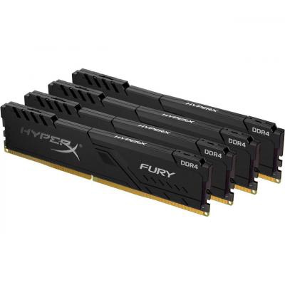Модуль памяти для компьютера DDR4 64GB (4x16GB) 2666 MHz Fury Black Kingston (HX426C16FB4K4/64)