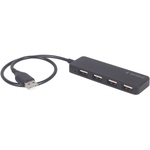 Концентратор Gembird USB 2.0 4 ports black (UHB-U2P4-06)