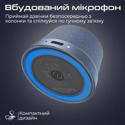 Акустична система Promate Punch 3 Вт Navy (punch.navy)