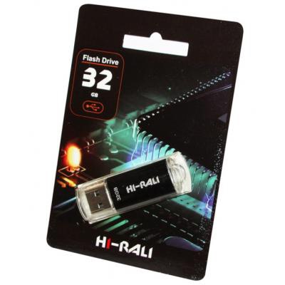 USB флеш накопитель Hi-Rali 32GB Rocket Series Black USB 2.0 (HI-32GBVCBK)