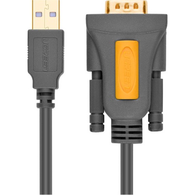 Кабель для передачі даних USB to COM M 1.5m DB9 RS-232 CR104 black UGREEN (20211)