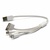 Дата кабель USB 2.0 AM - Mini, Micro, Lightning, I-Pod, 0.3м PowerPlant (KABUSBALL)